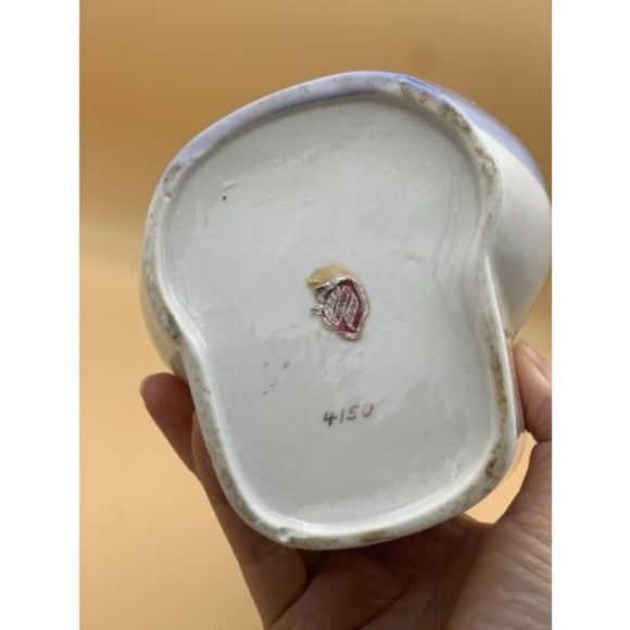 Vintage Virgin Mary Jesus Ceramic Planter Head And St Francis with Angels - Picture 5 of 11